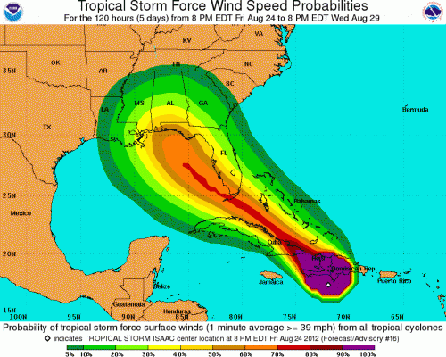 Tropical Storm Isaac